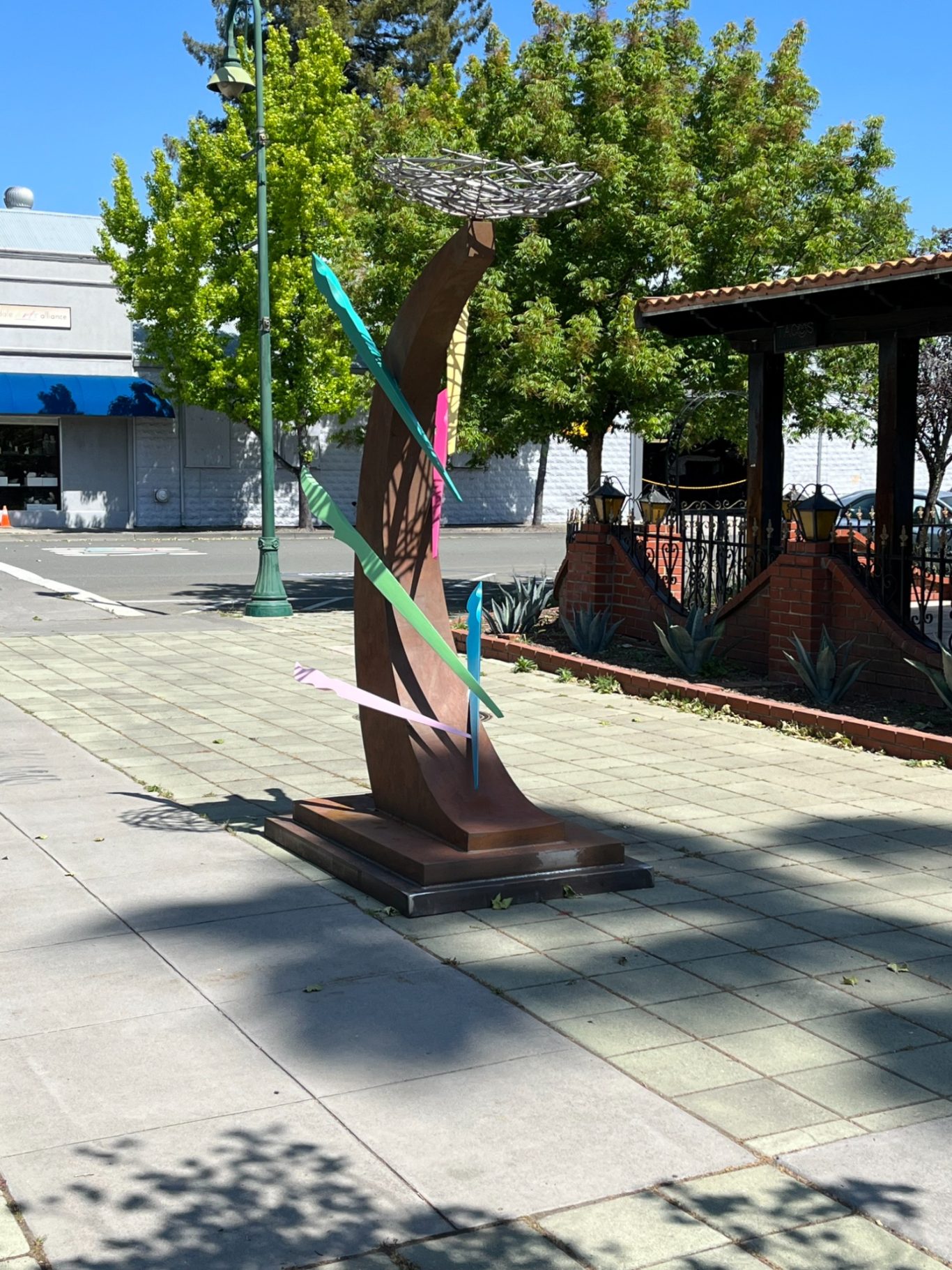 Icarus; Cloverdale Sculpture Walk 2021; Cloverdale, CA